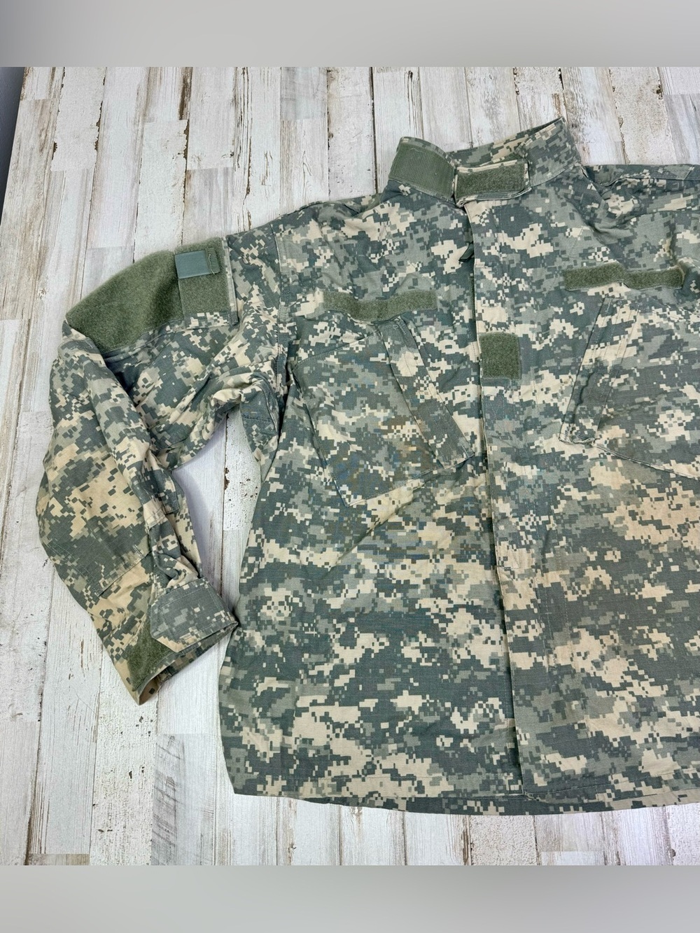 US Army Combat Jacket Adult Large Cargo Military Pockets Camo - Picture 3 of 12